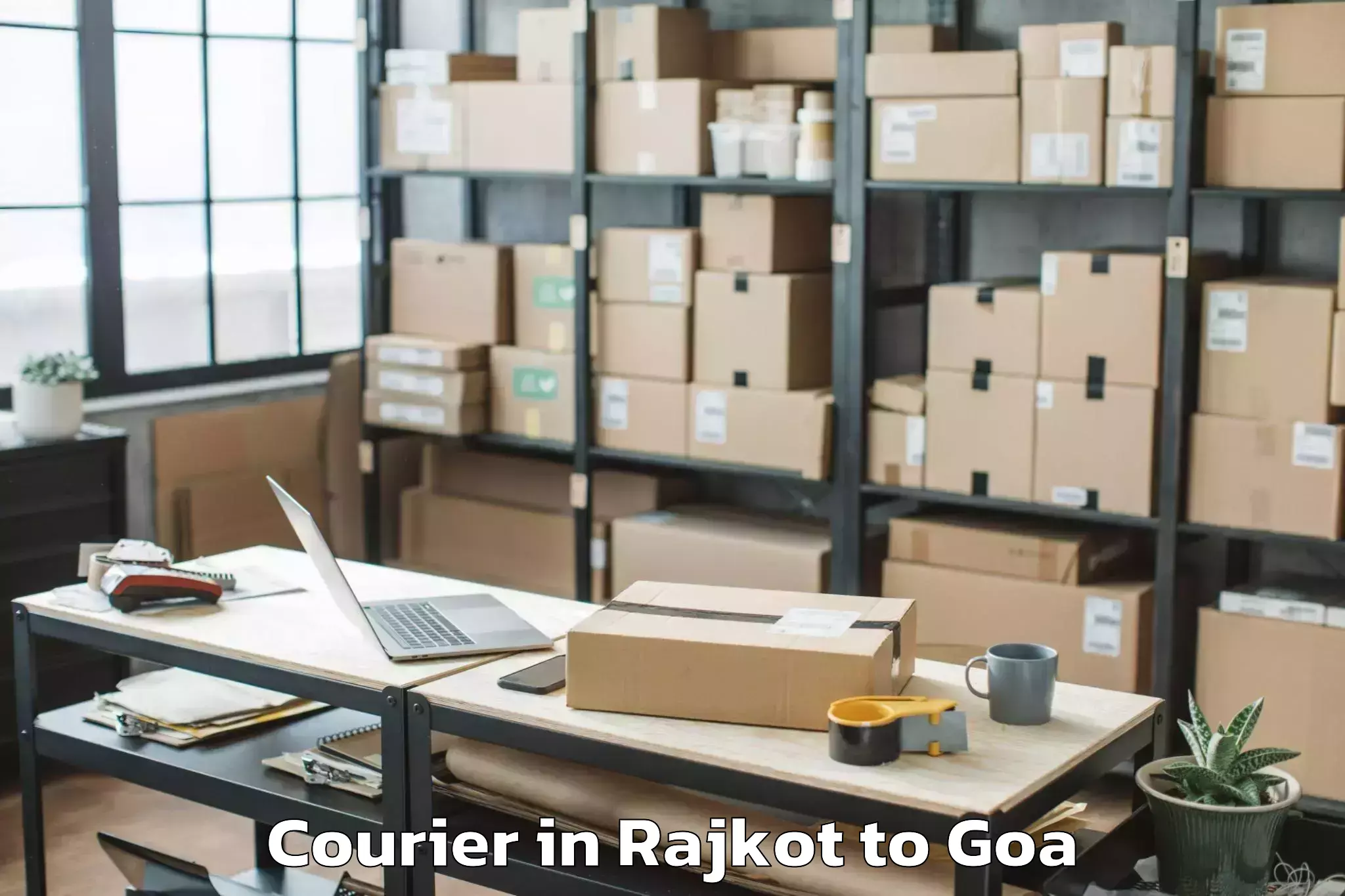 Leading Rajkot to Sancoale Courier Provider